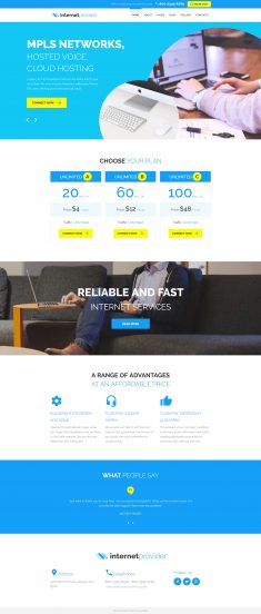 Internet Provider Joomla Template