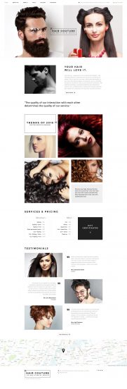 Hair Salon Template Responsive Joomla Template