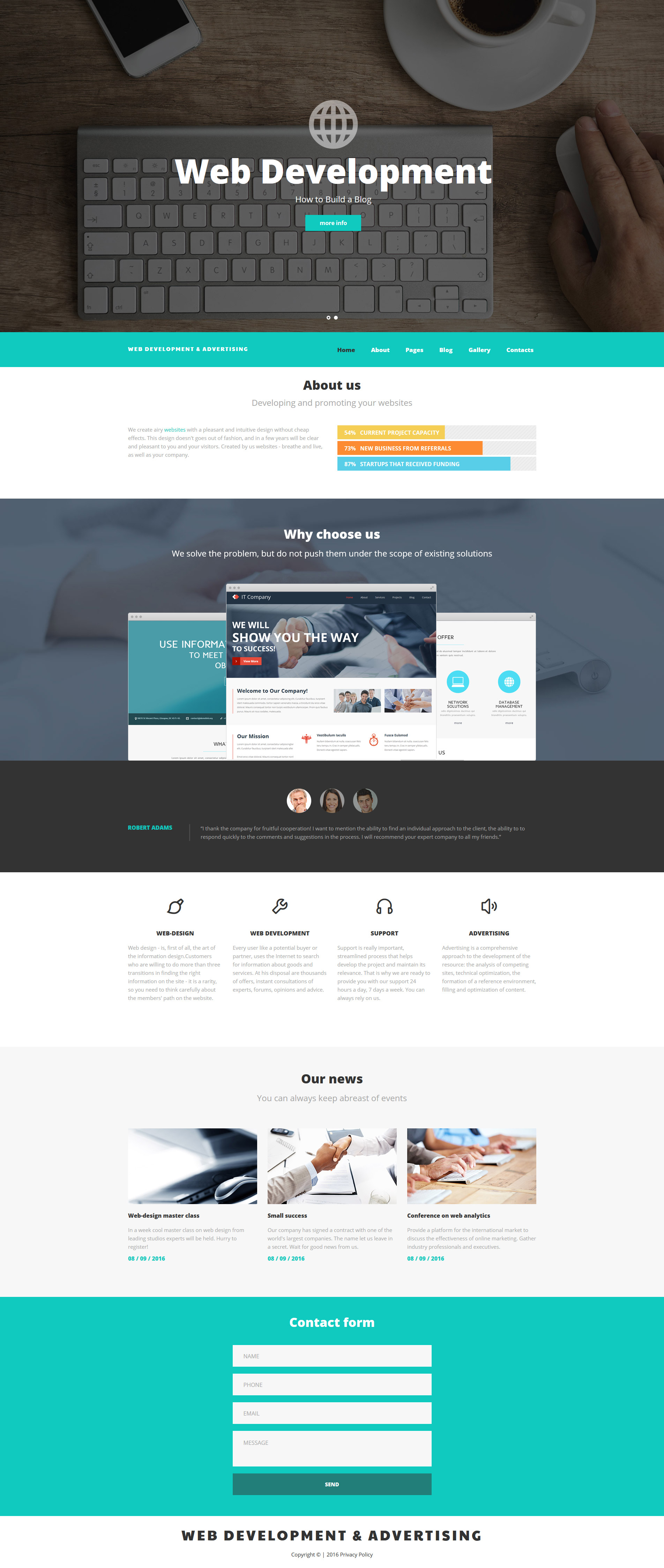 Web Development Joomla Template