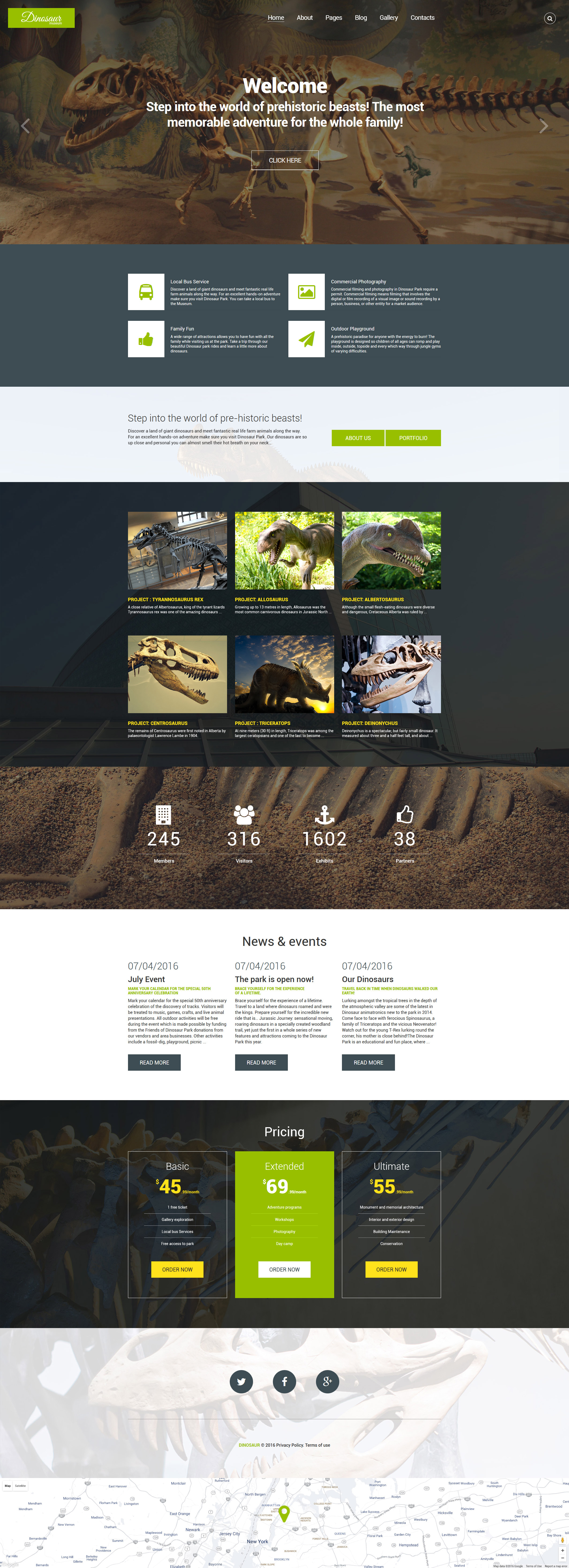 Dinosaur Museum Joomla Template