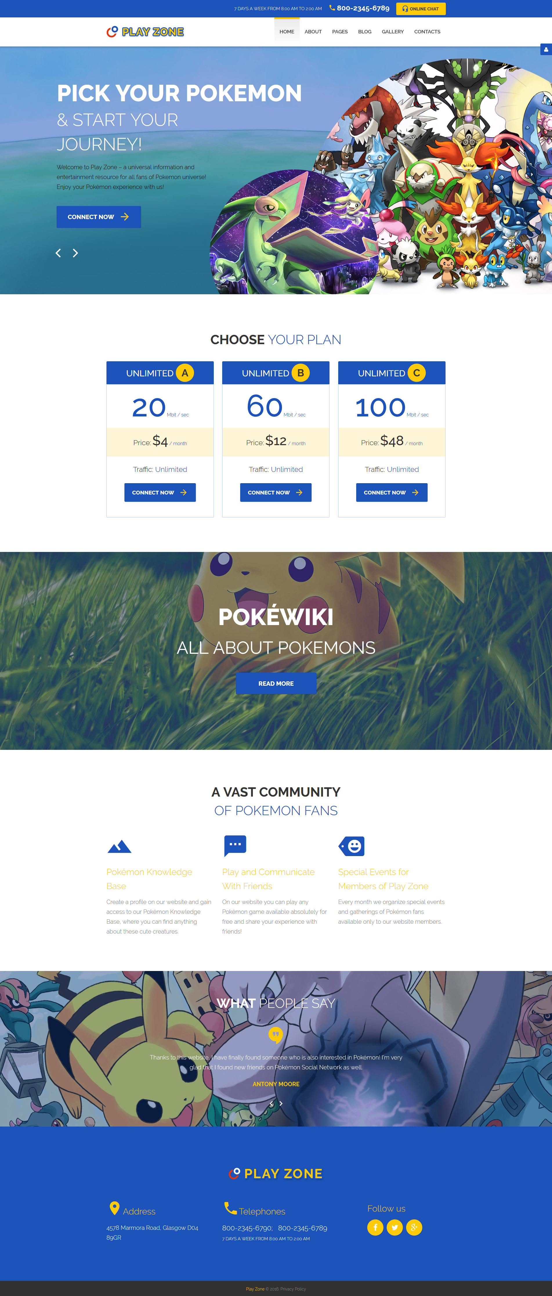 Games Template Responsive Joomla Template