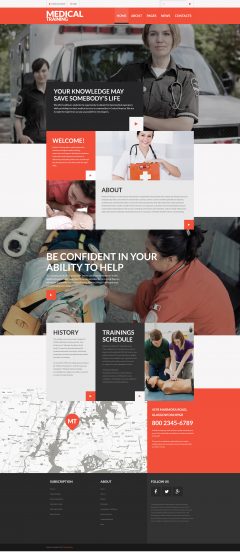 Medical Training Joomla Template