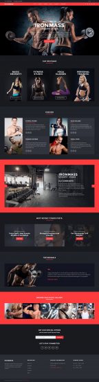 IronMass - Fitness Joomla Template