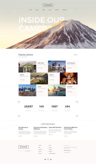 The Photorx - Photo Studio Responsive Joomla Template