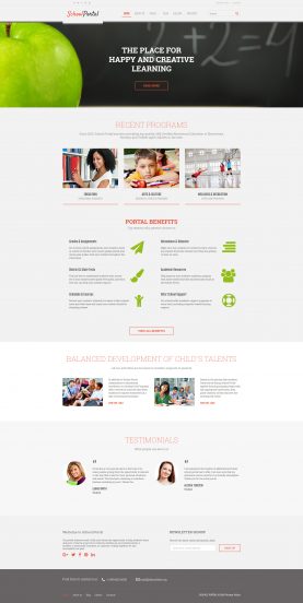 School Portal - Educational School Portal Responsive Joomla Template