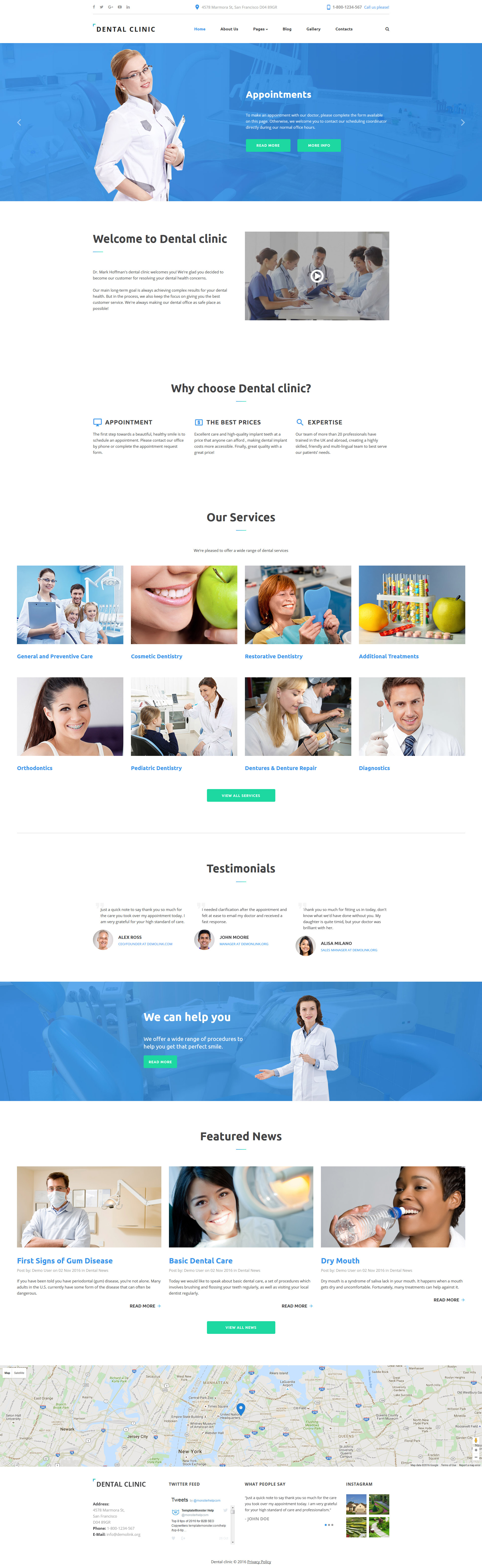 Dental Clinic – Dentistry Responsive Joomla Template