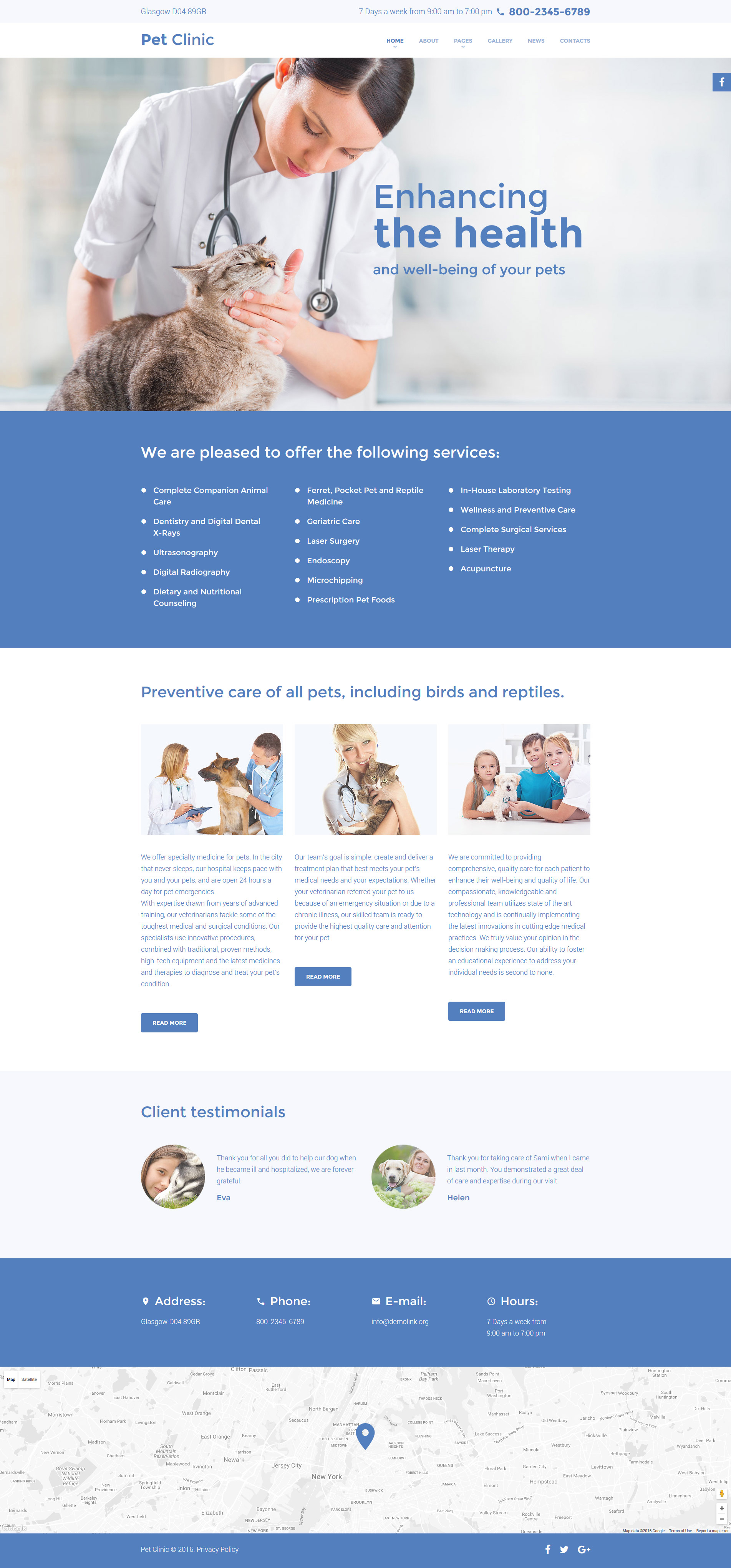 Pet Clinic – Vet Medicine Responsive Joomla Template