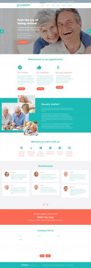 Harmony - Retirement Planning Joomla Template