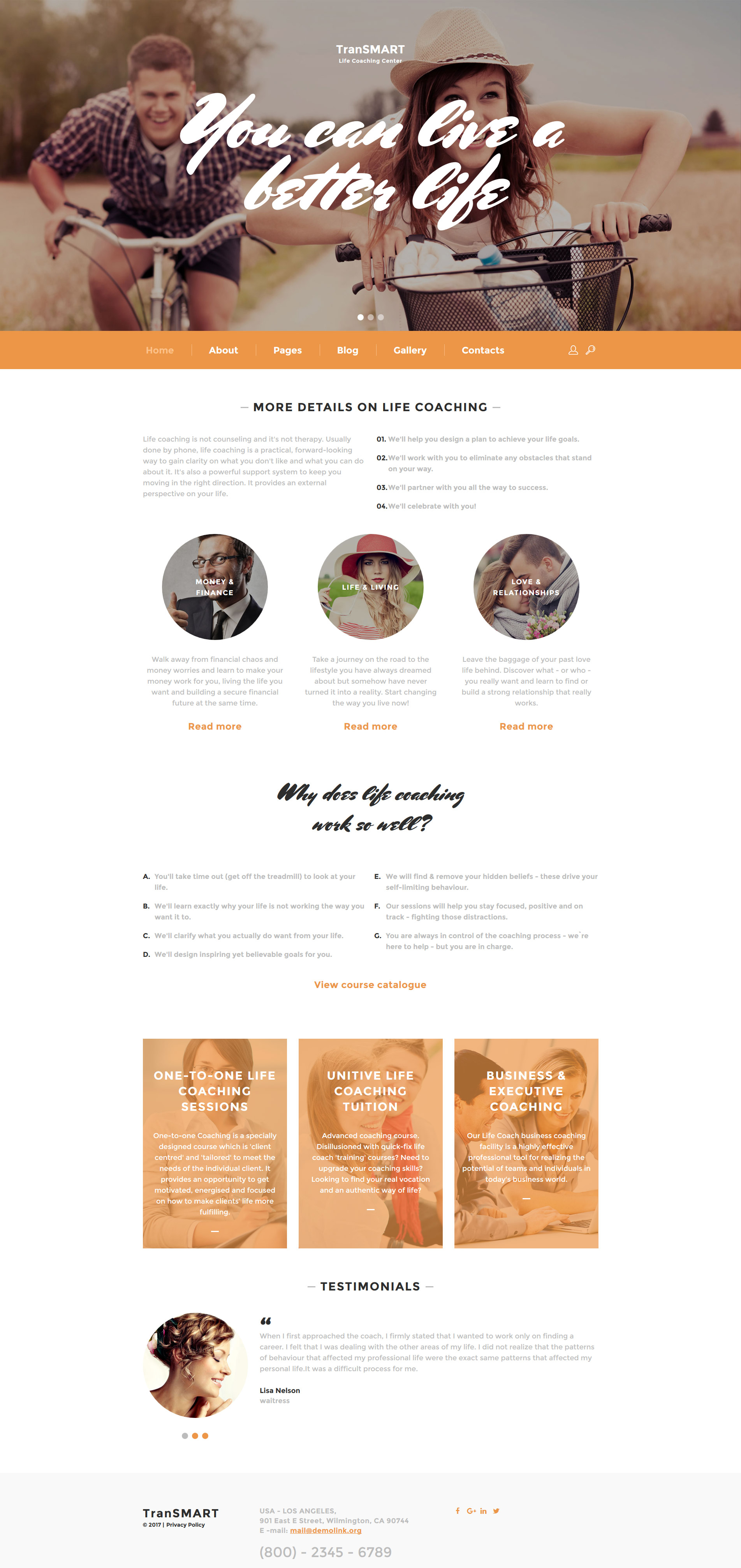 Life Coach Template Responsive Joomla Template