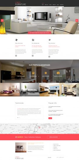 CreoFurniture - Exclusive Furniture Responsive Joomla Template