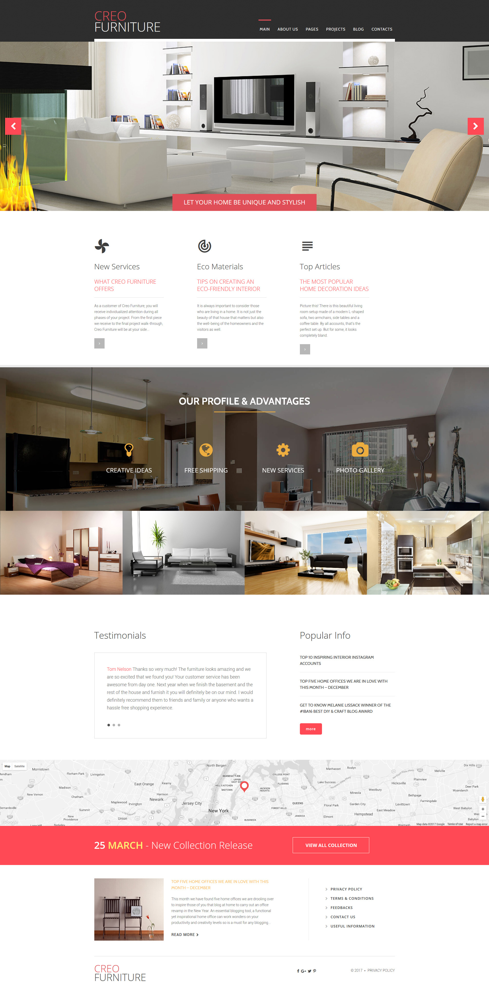 CreoFurniture – Exclusive Furniture Responsive Joomla Template