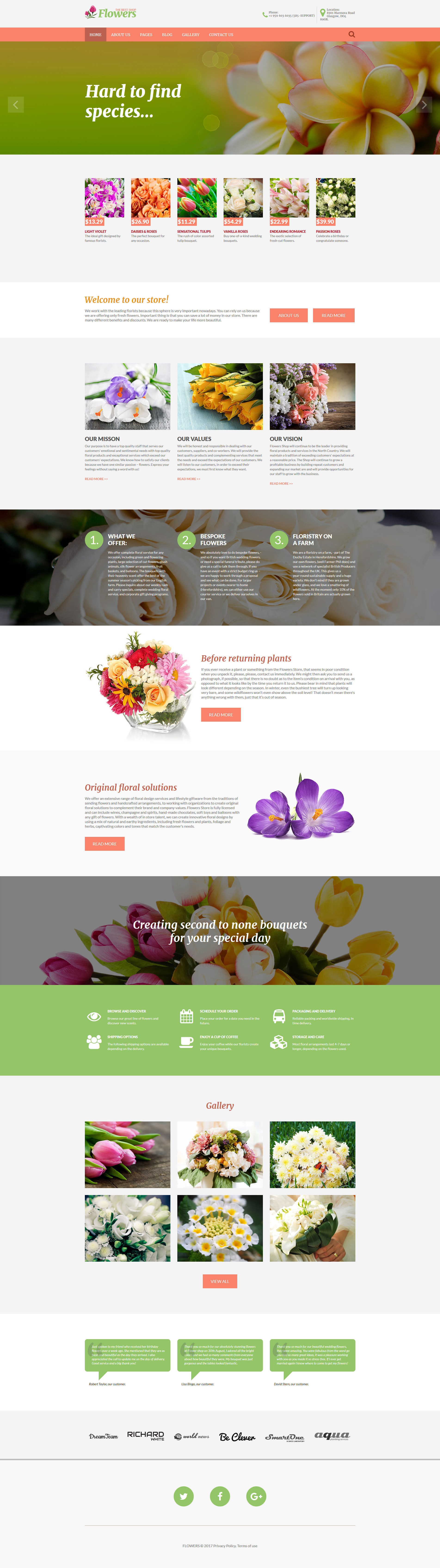 Flowers – Flower Shop Responsive Joomla Template