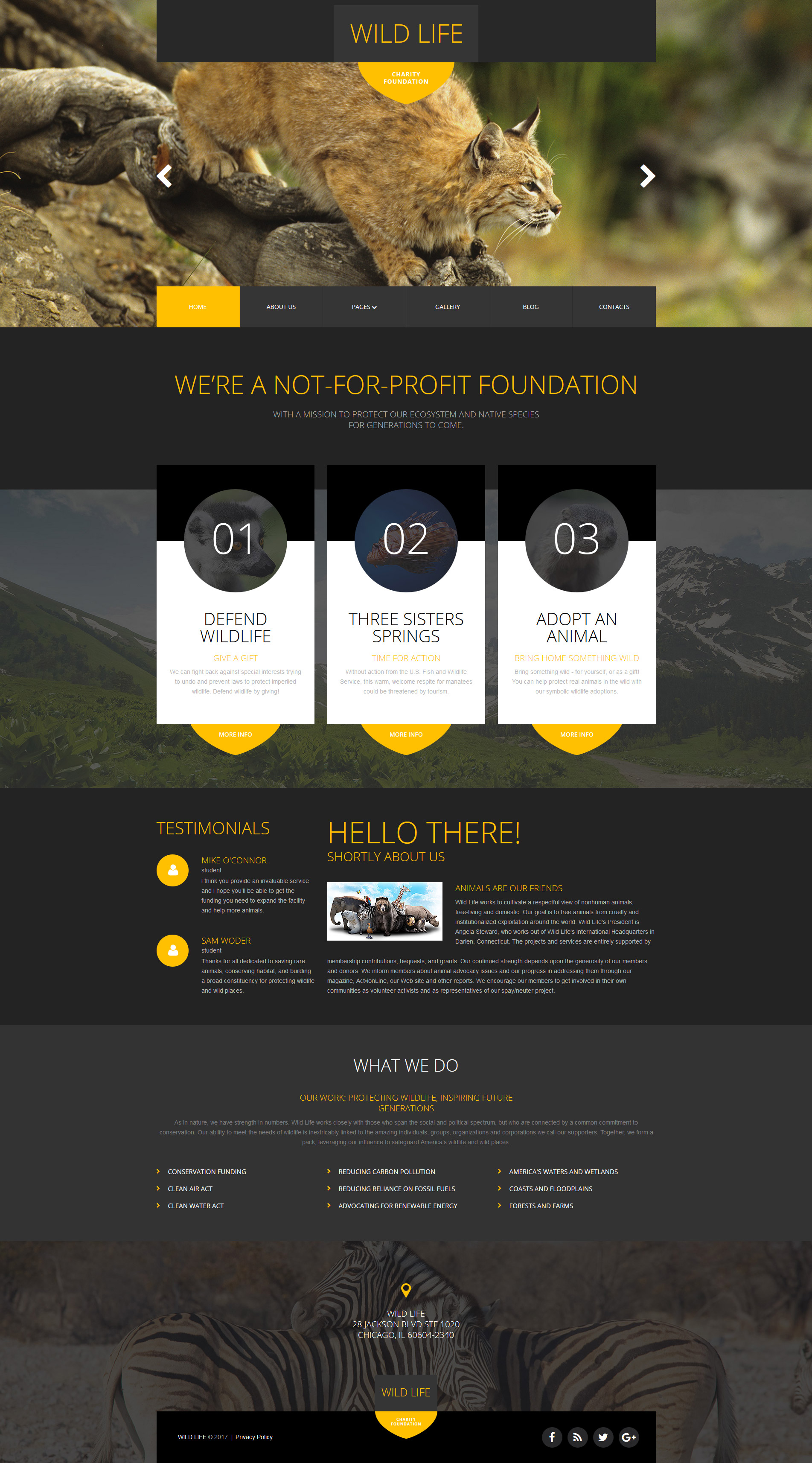 Wild Life Template Responsive Joomla Template