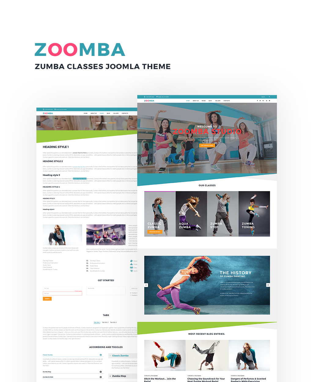 Dance Studio Template Responsive Joomla Template