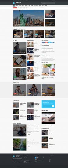 News Portal Template Responsive Joomla Template