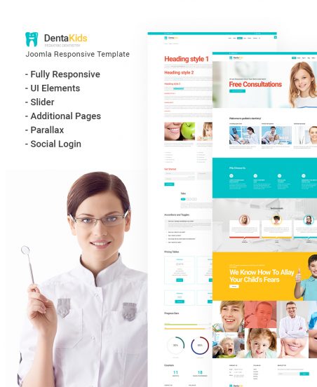 Dentistry Template Responsive Joomla Template