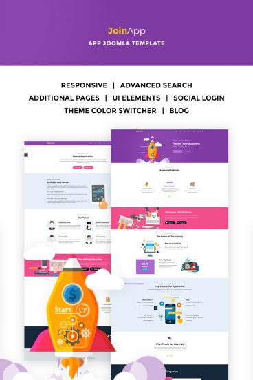 JoinApp - Mobile App Joomla Template