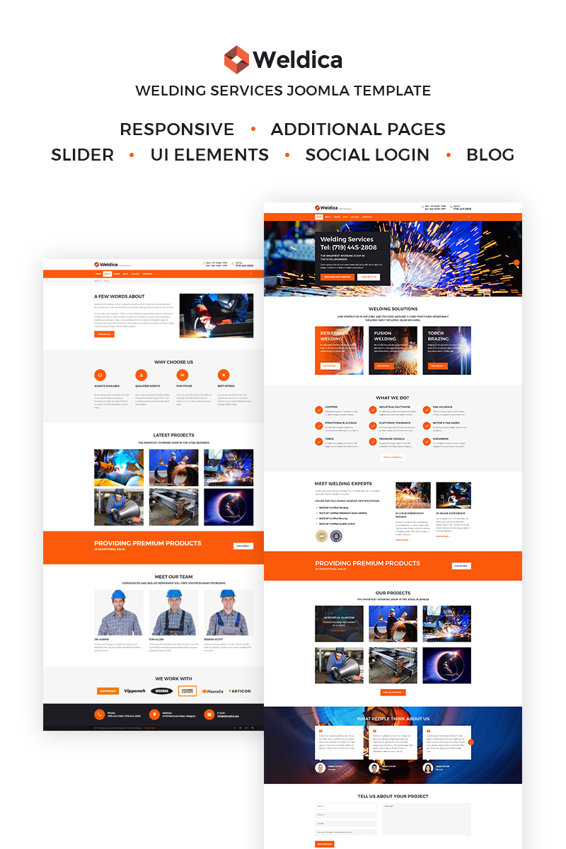 Weldica – Welding Services Joomla Template