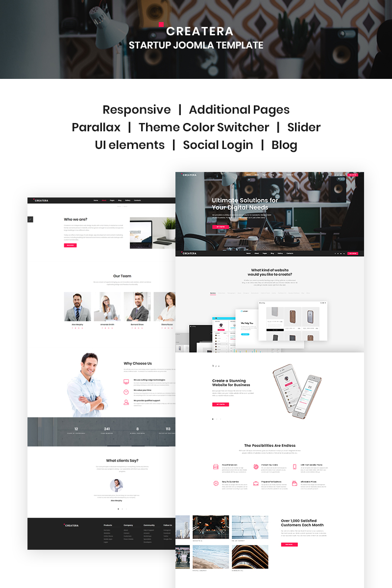 Createra – Startup Joomla Template