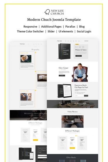 New Life Church Joomla Template