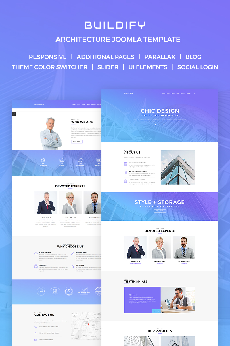 Buildify – Elegant Architecture & Design Agensy Joomla Template