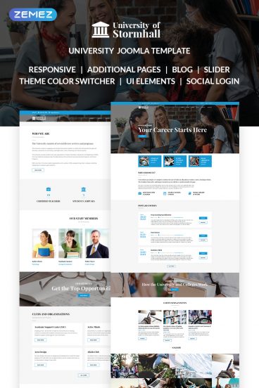 University of Stormhall - Responsive Joomla Template