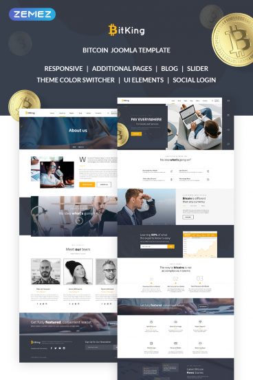 BitKing - Bitcoin Joomla Template