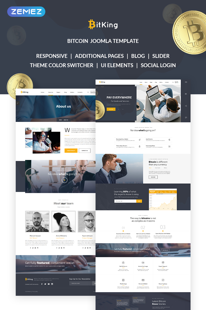 BitKing – Bitcoin Joomla Template