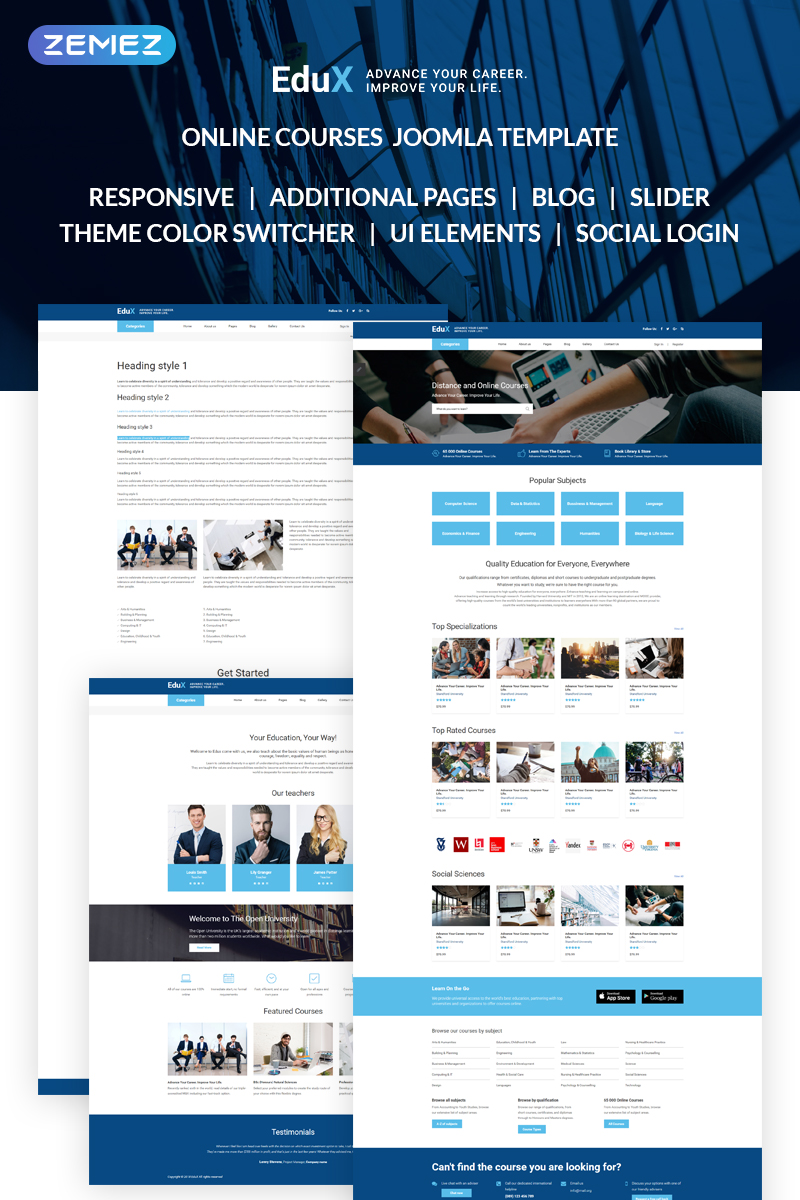 EduX – Online Courses Joomla Template