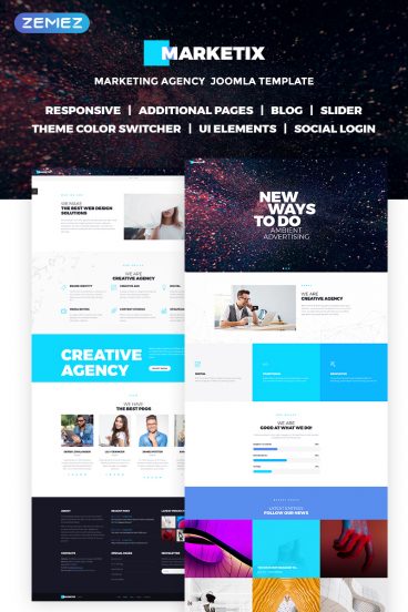 Marketix - Impressive Creative Agency Joomla Template