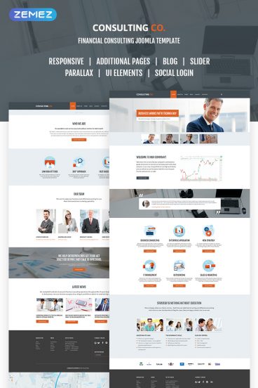 ConsaltingCo. - Bitcoin company Joomla Template