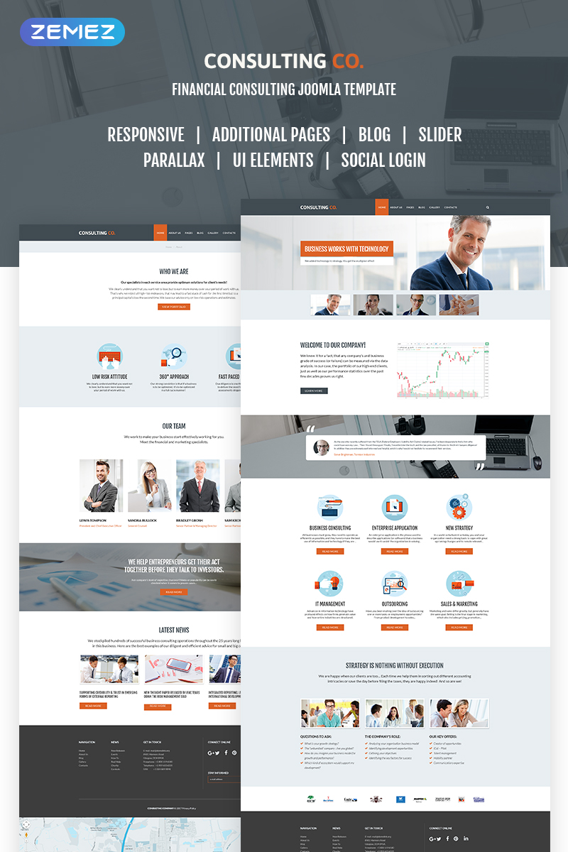 ConsaltingCo. – Bitcoin company Joomla Template