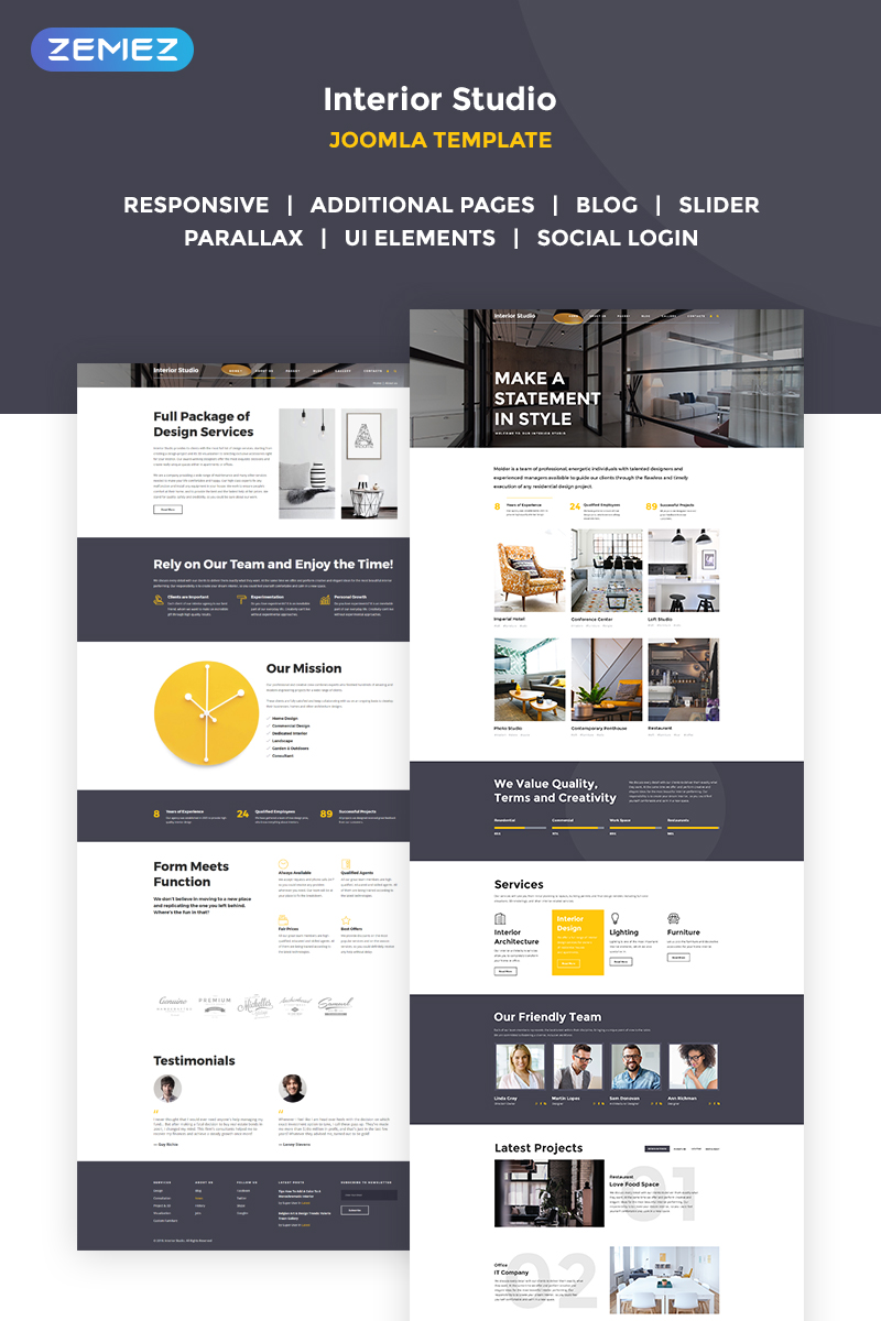 Distinctive Interiors – Interior Design & Construction Agency Joomla Template