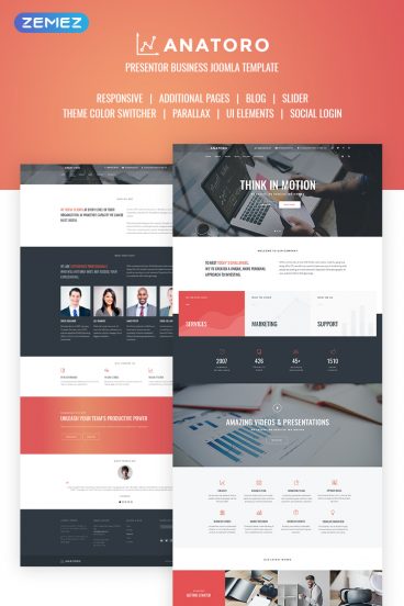 Anatoro Consulting IT & Presentor Business Joomla Template