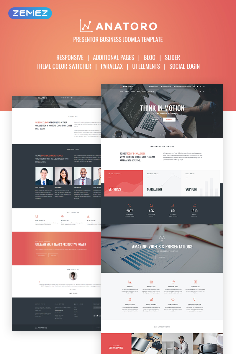 Anatoro Consulting IT & Presentor Business Joomla Template