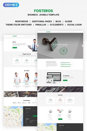 Fosteros - Business Joomla Template