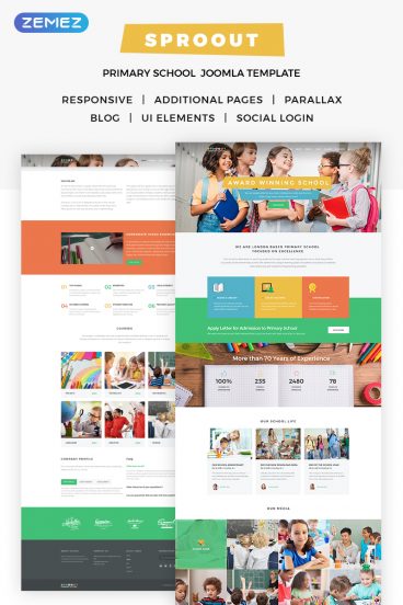 Sproout - Primary School Joomla Template