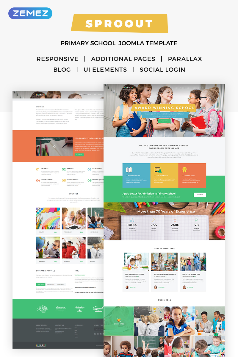 Sproout – Primary School Joomla Template