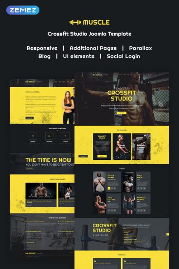 Muscle - Dynamic Crossfit Studio Joomla Template