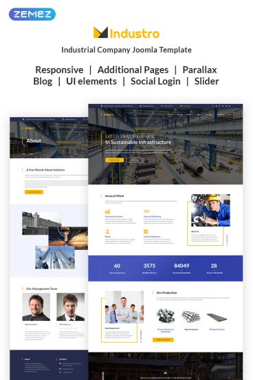 Industro - Industrial Company Joomla Template