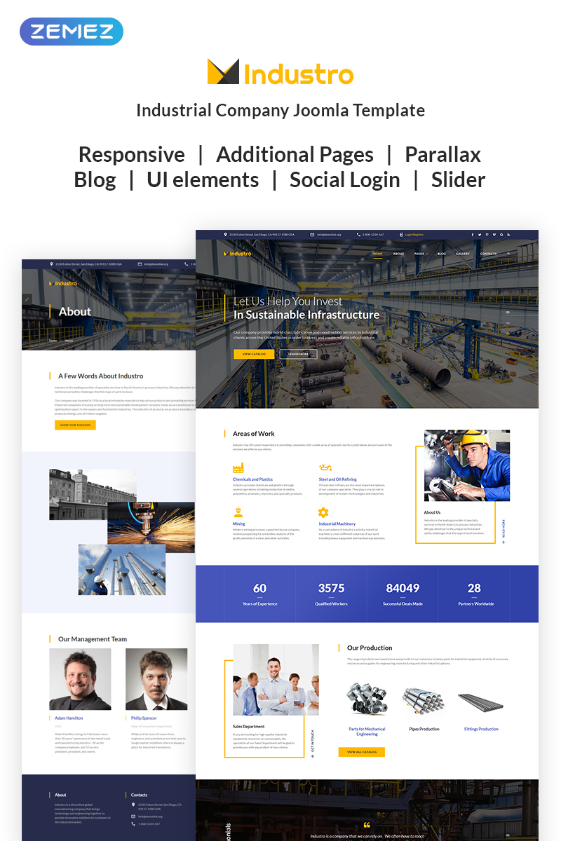 Industro – Industrial Company Joomla Template