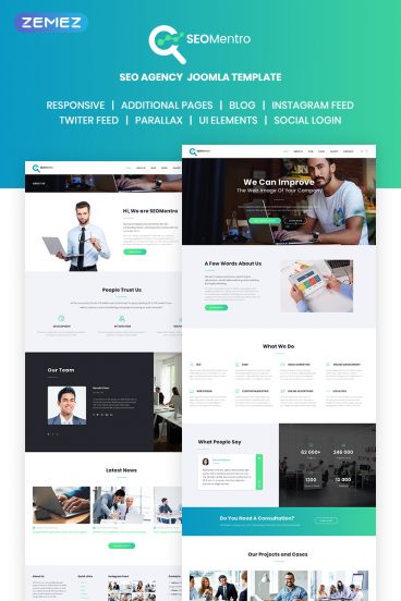 SEOMentro - SEO Agency Joomla Template