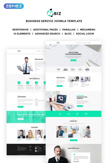 4Biz - Elegant Business Corporate Joomla Template