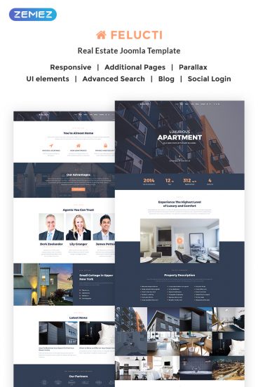 Felucti - Real Estate Joomla Template