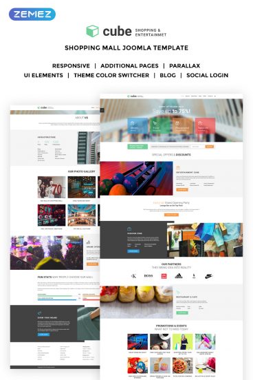 Cube - Shopping Mall Joomla Template