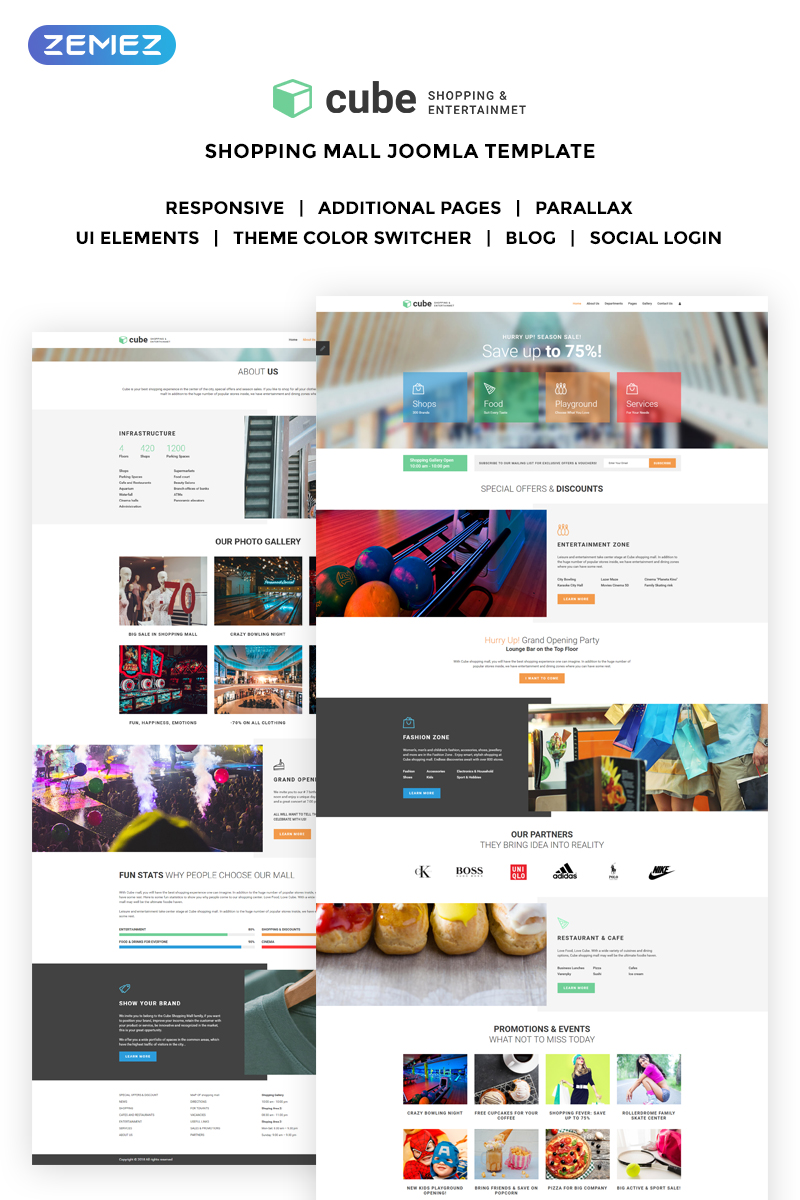 Cube – Shopping Mall Joomla Template