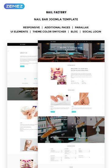 Nail Bar - Attractive Nail Salon Joomla Template