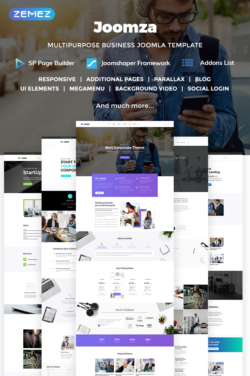 Joomza – Business Joomla Template