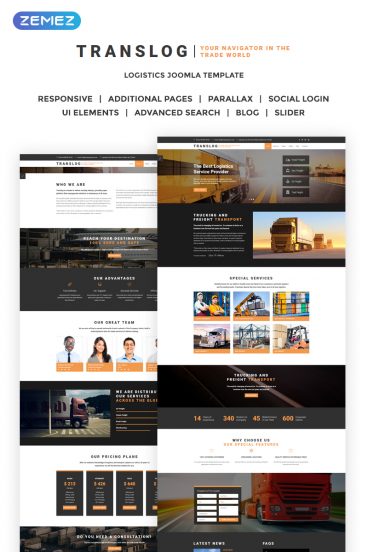 Translog - Logistics Joomla Template