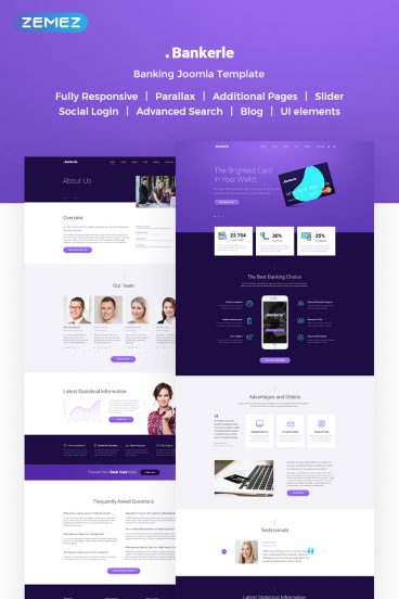 Bankerle - Banking Joomla Template